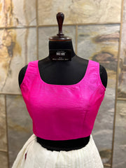 Exclusive Short Sleeves Design Blouse  - Pink